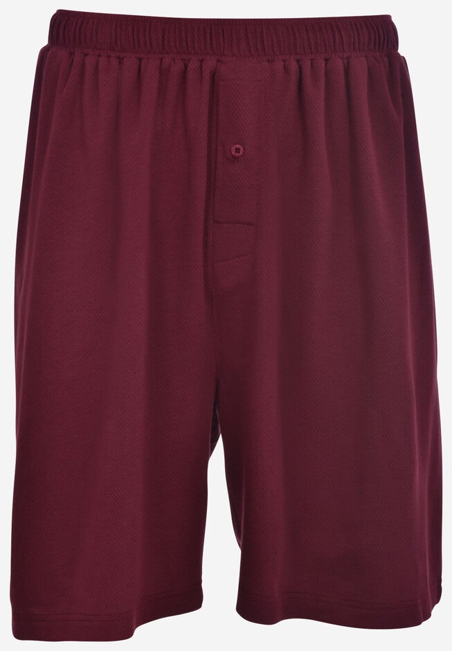 Hanes® Waffle Lounge Shorts, MERLOT WINE, hi-res image number null