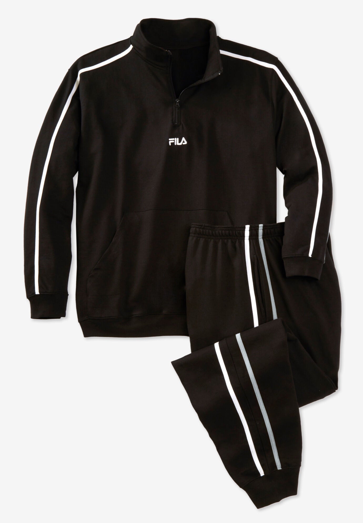 Fila cheap tracksuit silver