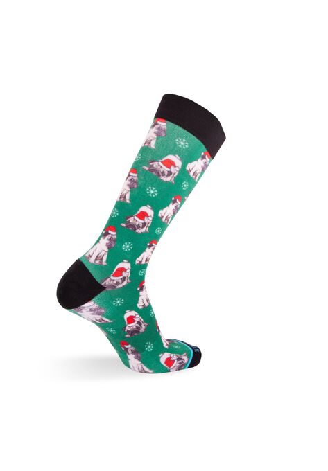 The Holiday Pugs Socks, , on-hover image number null