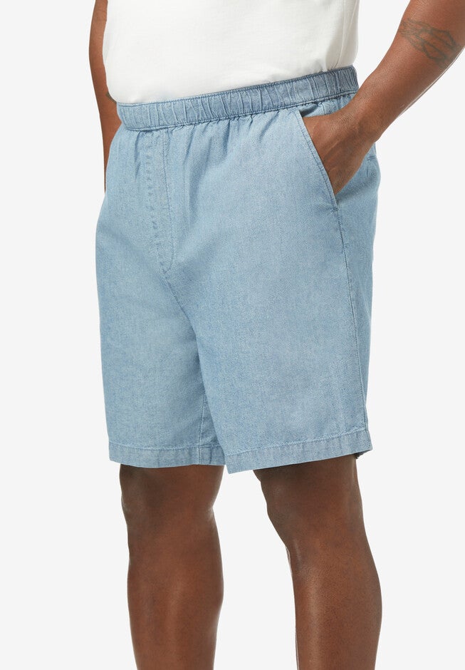 Pull-on Knockarounds® chambray shorts, , alternate image number null