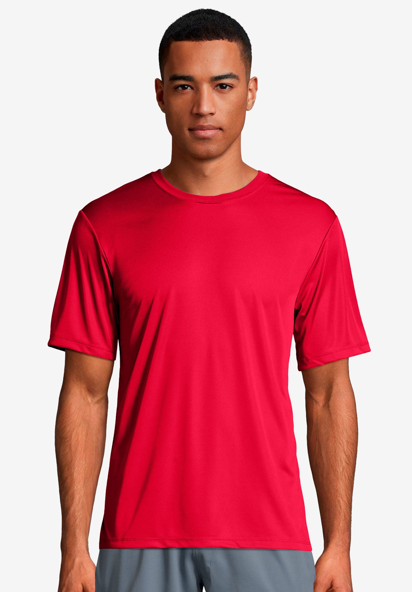 Hanes&reg; Cool DRI&reg; Tagless&reg; T-Shirt, DEEP RED, hi-res image number 0