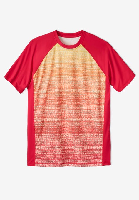 Raglan Sleeve Swim Shirt, SUNSET OMBRE, hi-res image number null