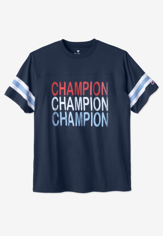 Football Inspired Tee, NAVY, hi-res image number null
