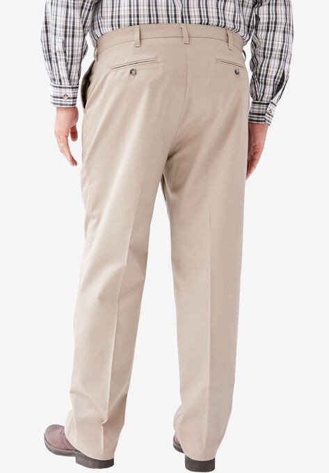 Relaxed Fit Pleat Front Pants By Lee Big And Tall Casual Pants