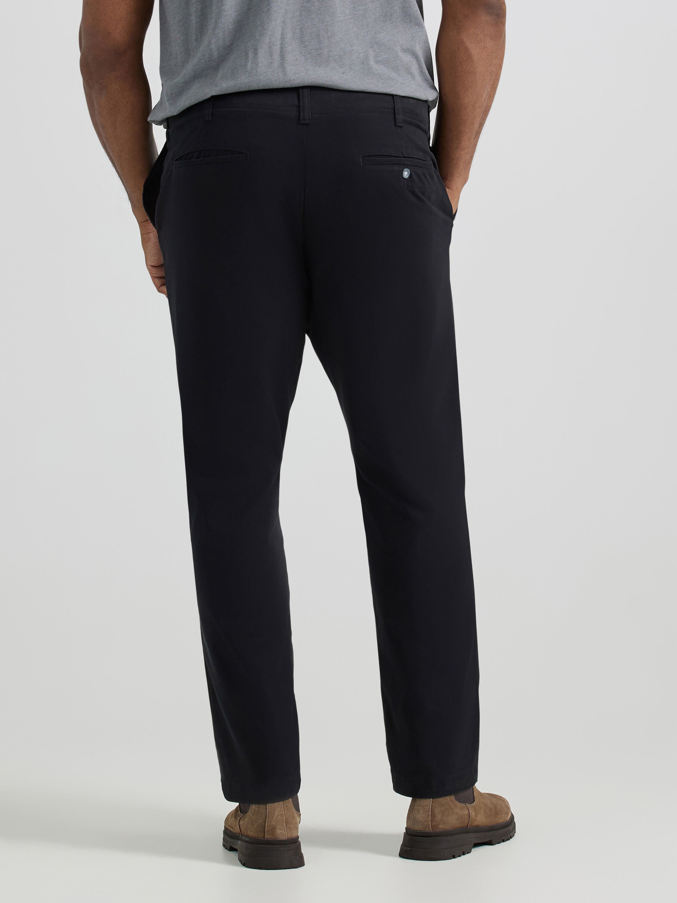 Extreme Motion Relaxed Fit Flat Front Pant, BLACK, on-hover image number 1