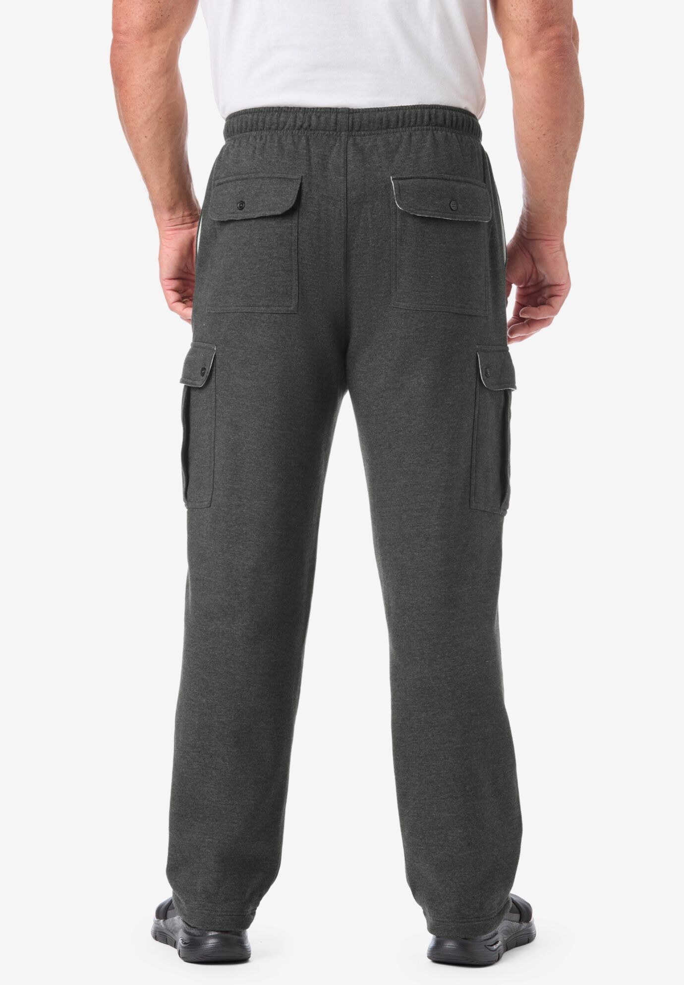 KingSize Men s Big Tall Thermal Lined Cargo Pants 8XL Heather Charcoal