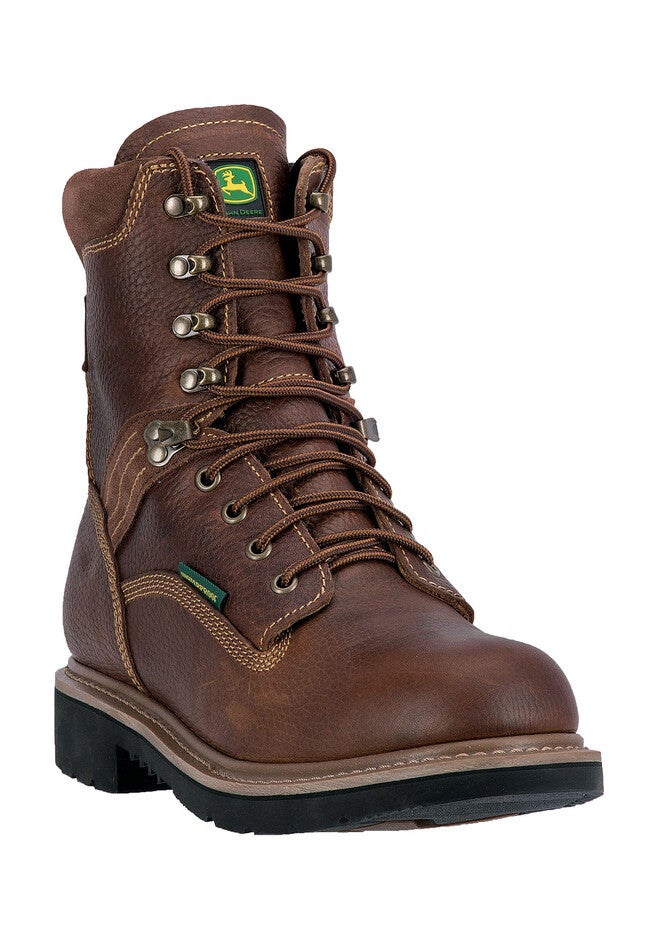John Deere® 8 inches All Around Waterproof Steel Toe, TOASTED WHEAT, hi-res image number null
