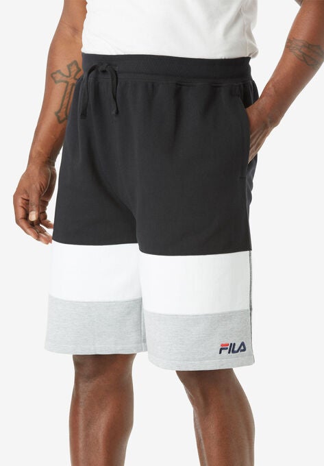 Fila Colorblock Fleece Shorts Big And Tall Activewear King Size