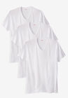 Hanes Stretch Cotton 3-pack V-Neck Undershirt, WHITE, hi-res image number null