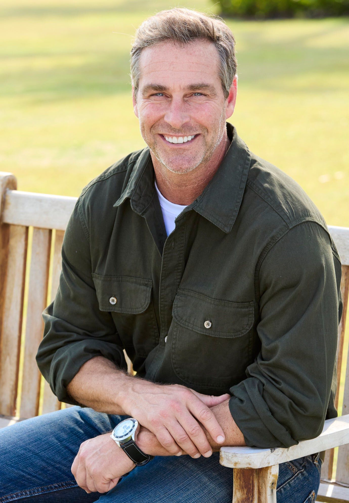 Long Sleeve Denim and Twill Shirt
