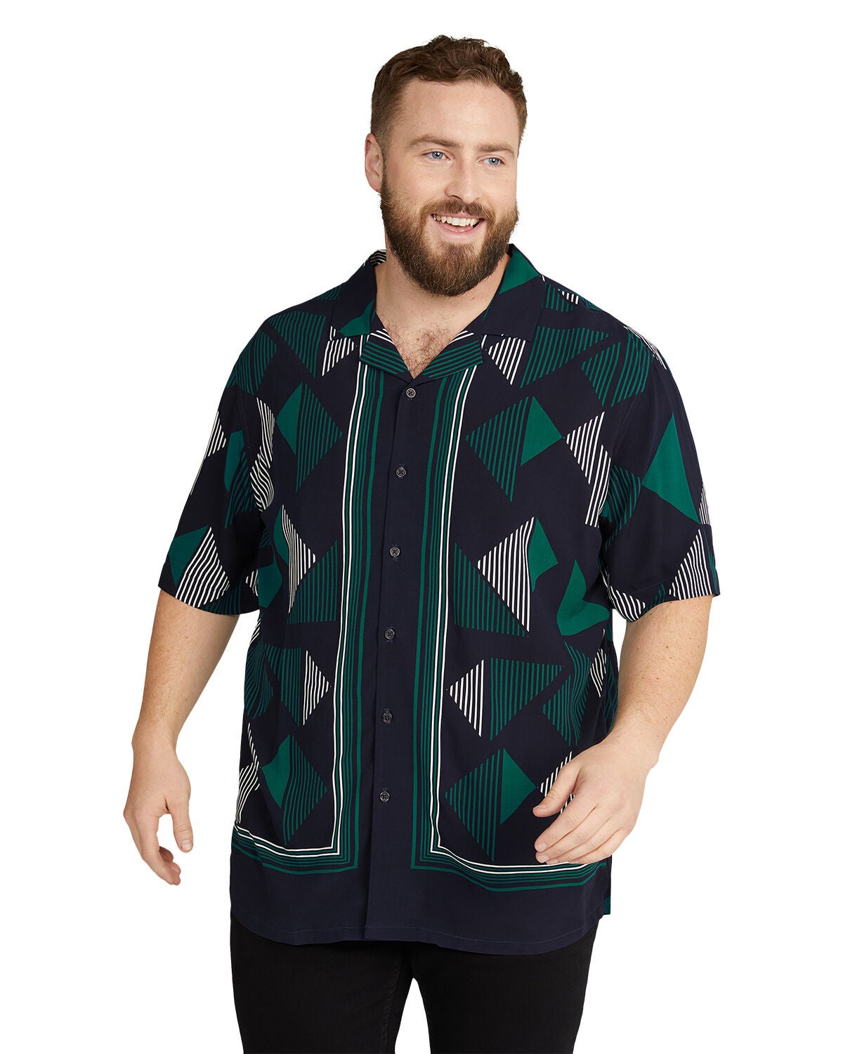 Travis Relaxed Fit Shirt, NAVY, on-hover image number 1