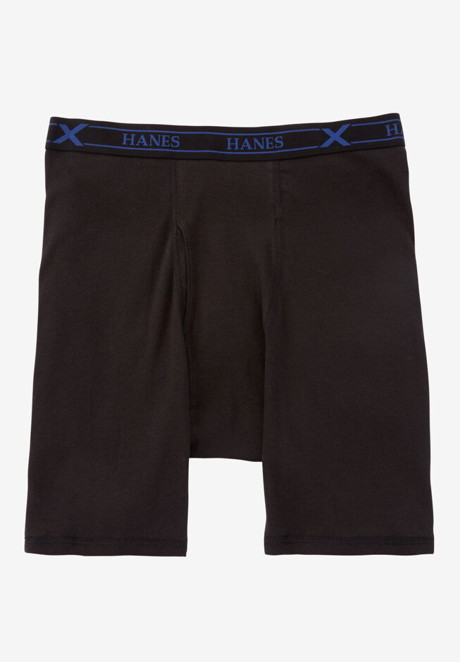Hanes Men's 3-Pack Tagless 100% Cotton Boxer Briefs with X-temp