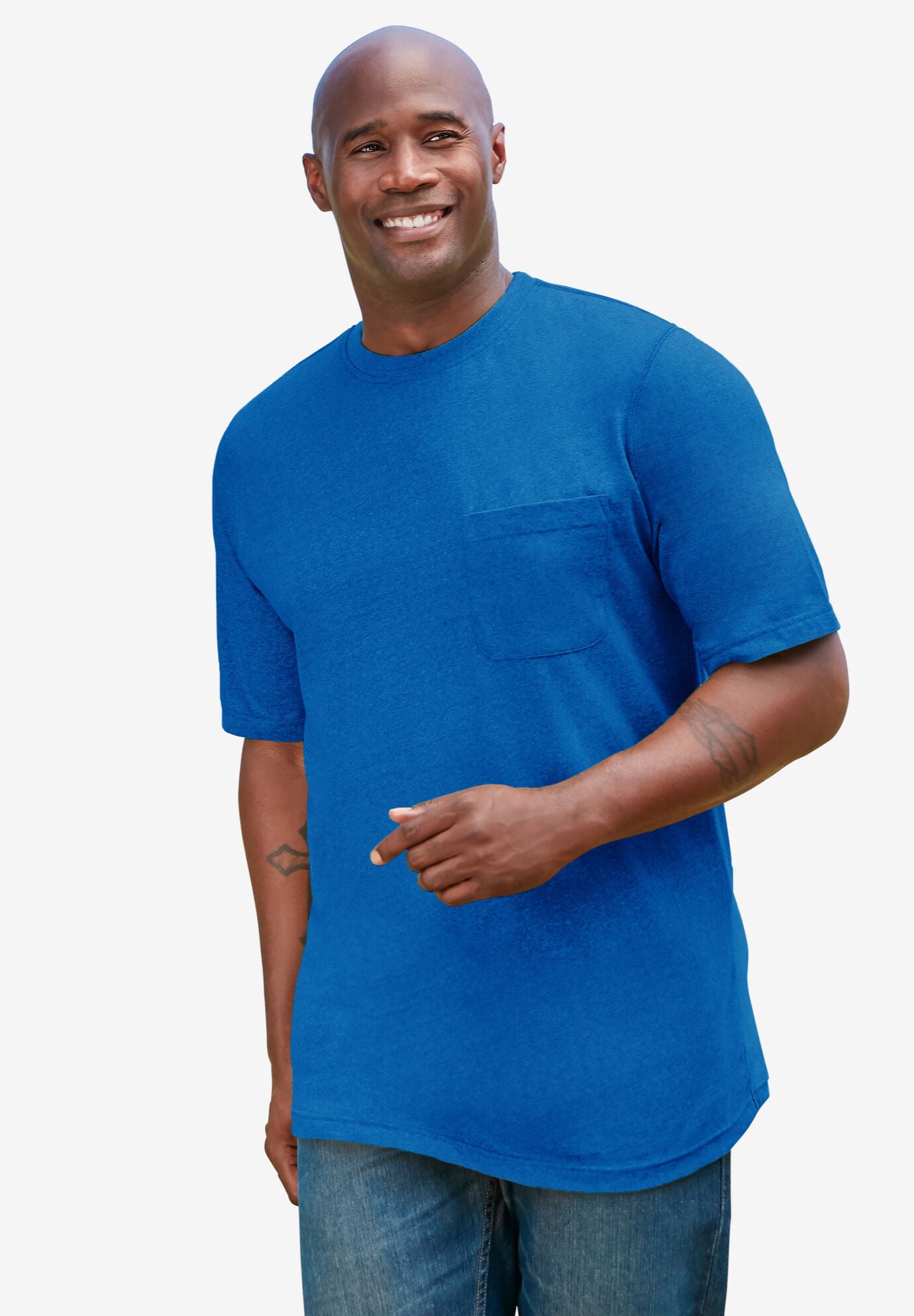 Crew neck t shirt with pocket new arrivals