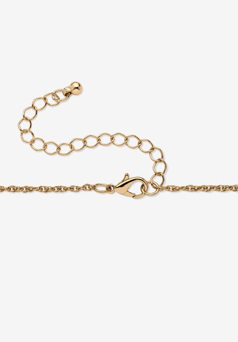 Genuine Half Dollar Pendant Necklace In Yellow Goldtone, , on-hover image number null