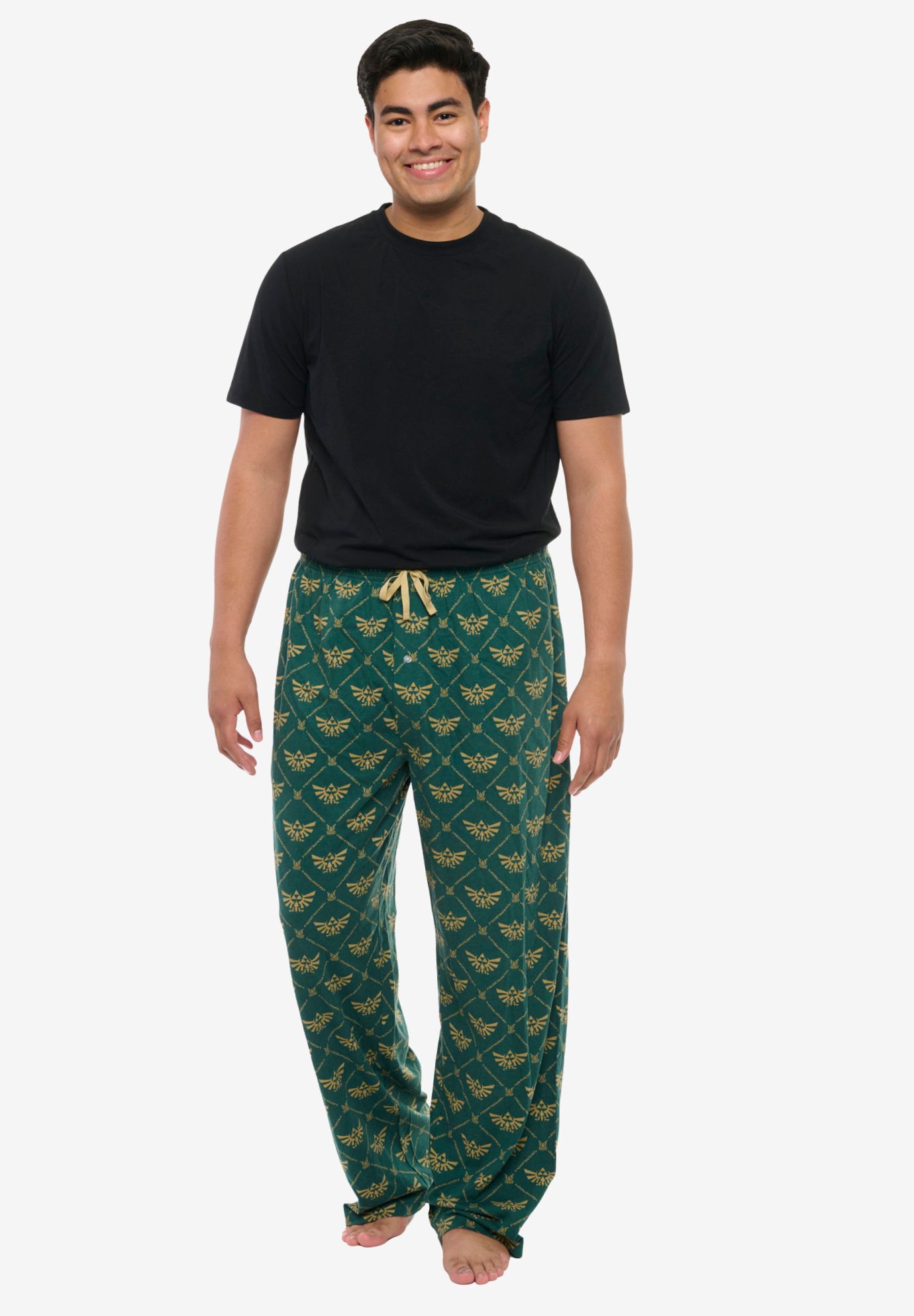 Nintendo Zelda Pajama Pants Lounge Wear Sleepwear, GREEN, alternate image number 4