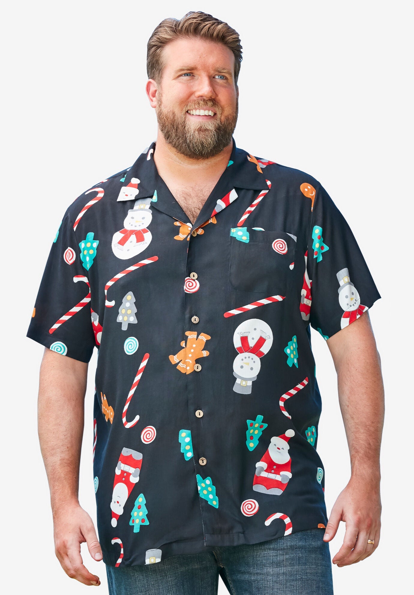 KS Island Printed Rayon Short-Sleeve