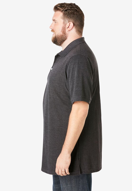 Solids & Stripes KingSize Men's Big & Tall Longer-Length Piqué Polo Solids & Stripes KingSize Men's Big & Tall Longer-Length Piqué Polo
