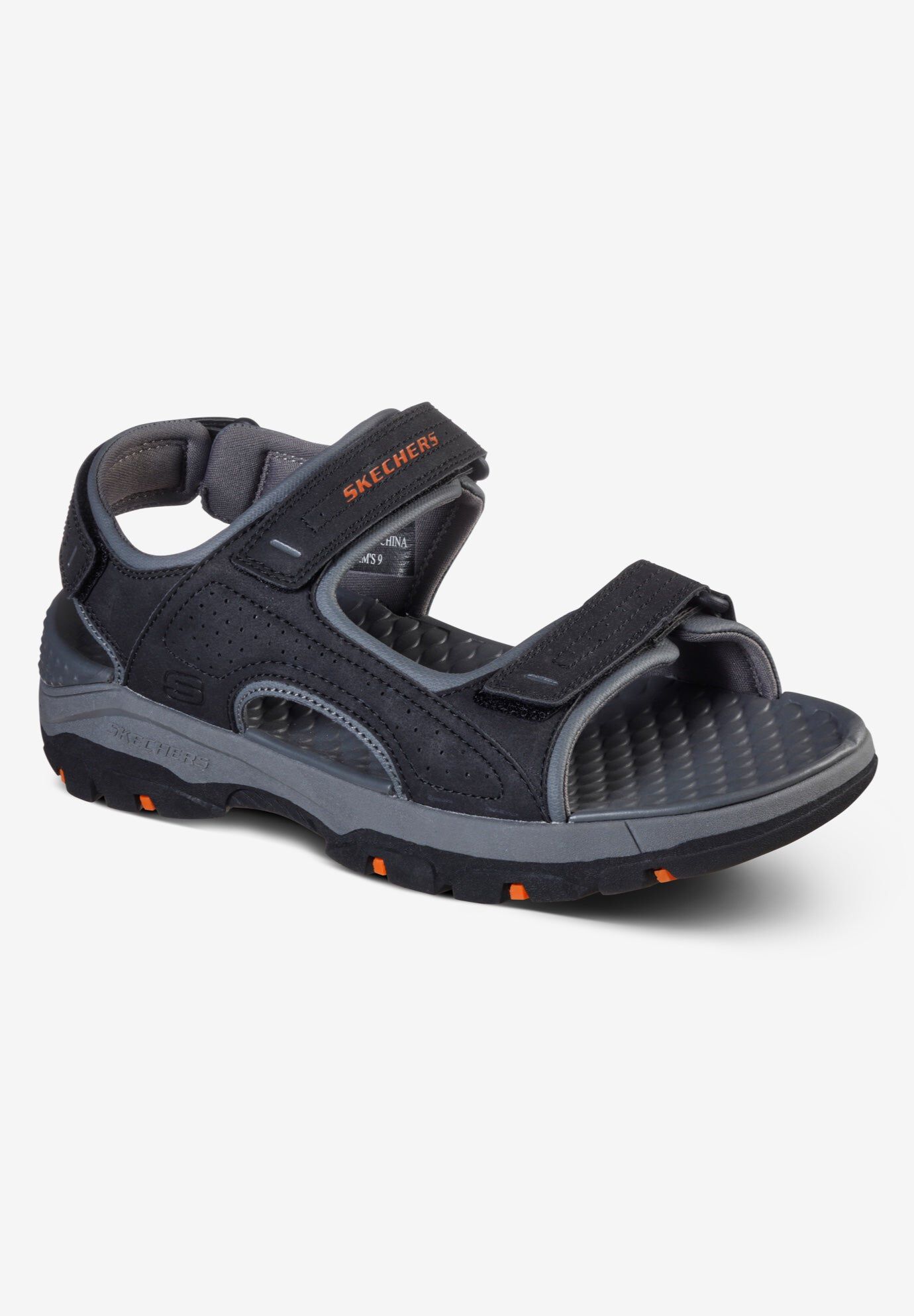 Skechers&reg; Relaxed Fit: Tresmen - Garo Sandal, BLACK, hi-res image number 0