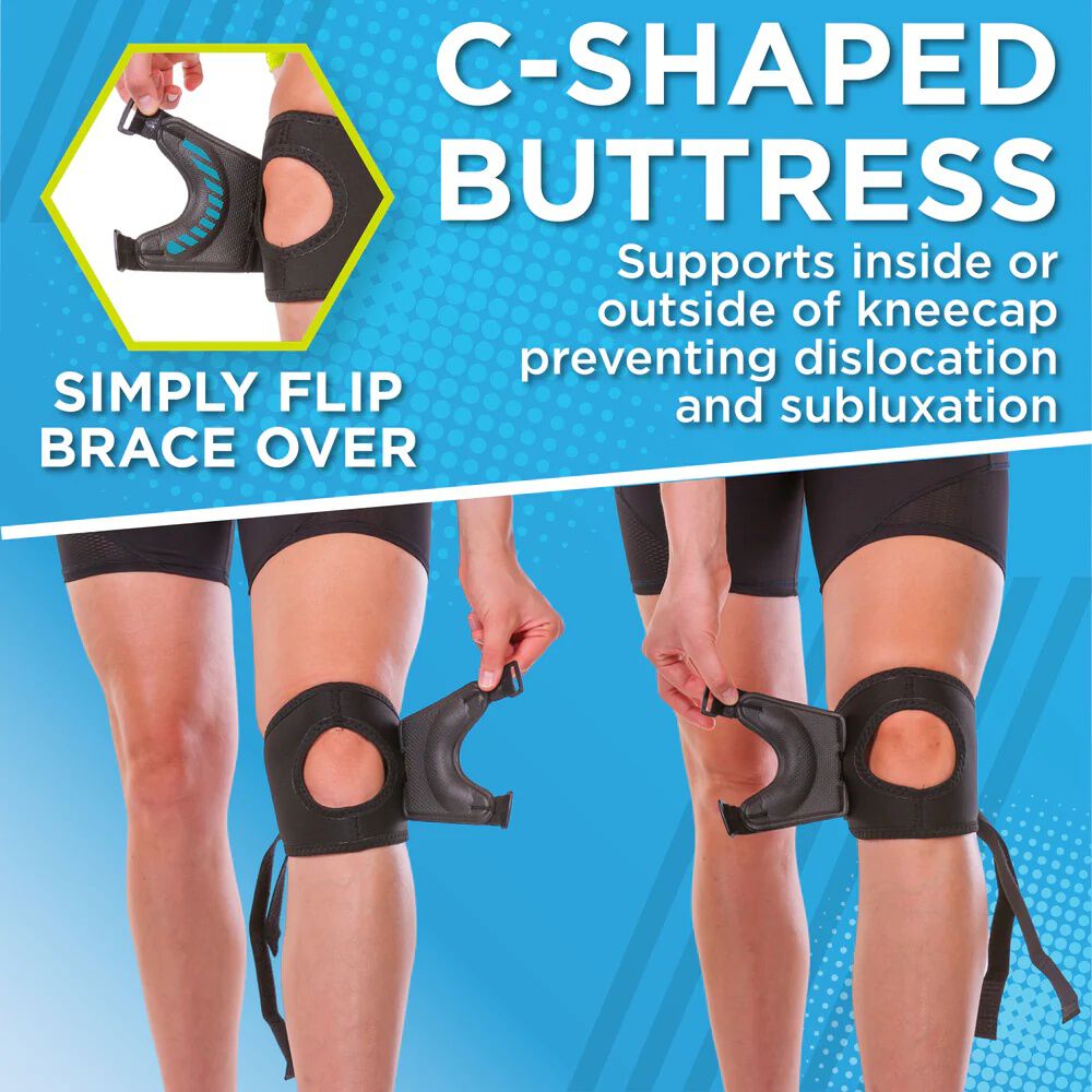 Patella Tracking Brace, BLACK, alternate image number 2