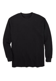 Waffle Knit Thermal Crewneck Tee, 