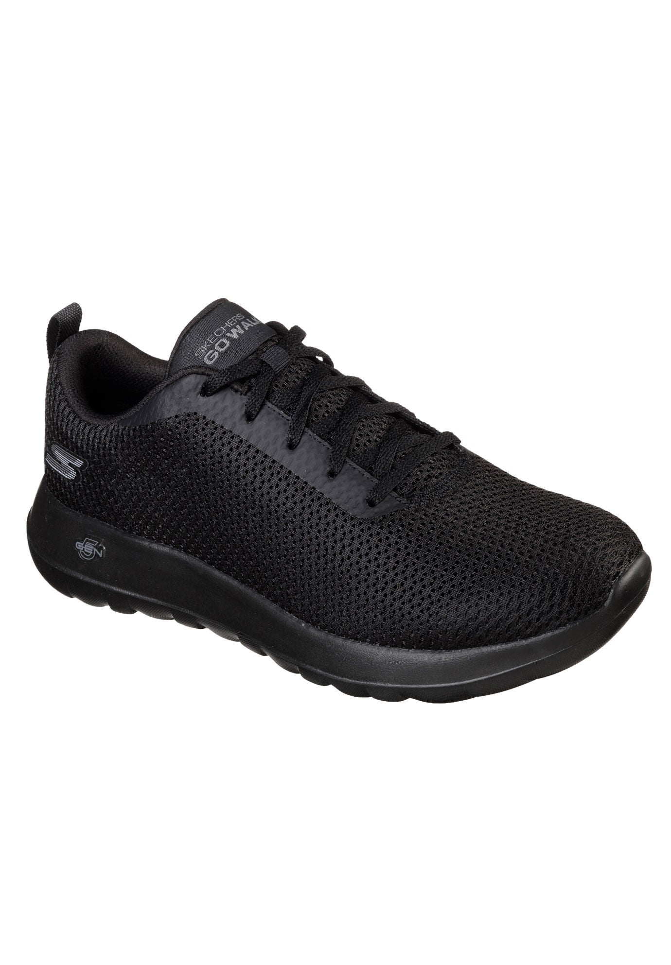 GOWalk Max Effort Athletic Mesh Lace-Up Sneaker by Skechers&reg;, BLACK, hi-res image number 0