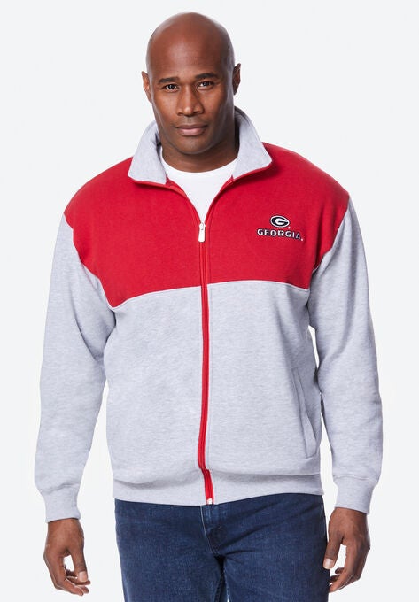 NCAA Zip Front Fleece Jacket, GEORGIA, hi-res image number null