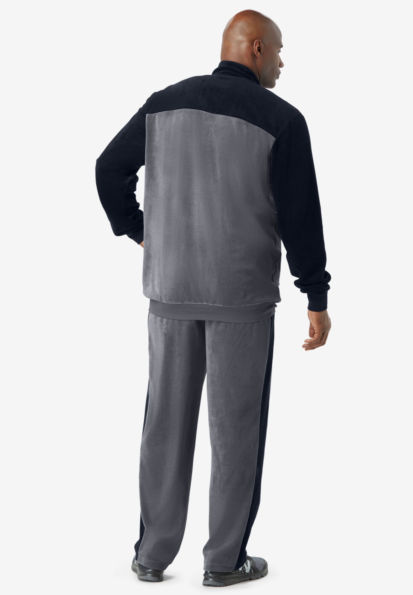 Colorblock Velour Tracksuit | King Size