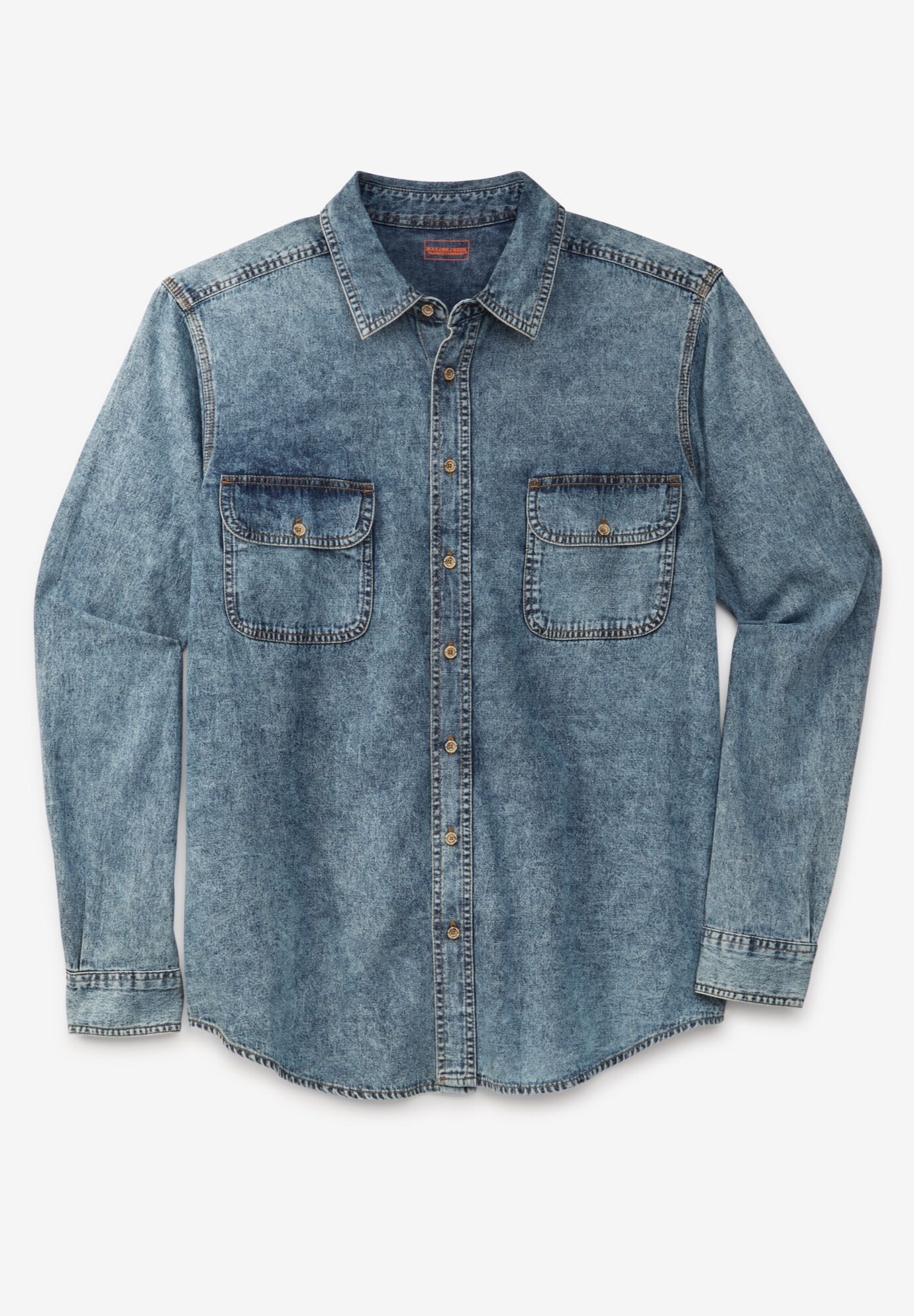 Big & tall denim shirts clearance