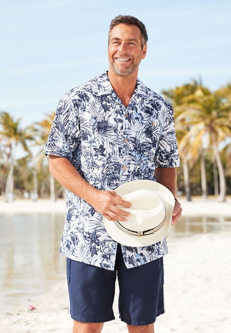 Double Stripe Swim Board Shorts, , alternate image number null