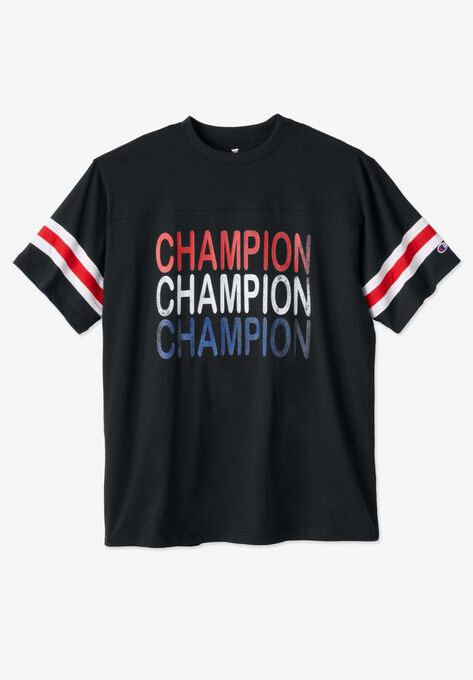 Champion® Football Inspired Tee, BLACK, hi-res image number null