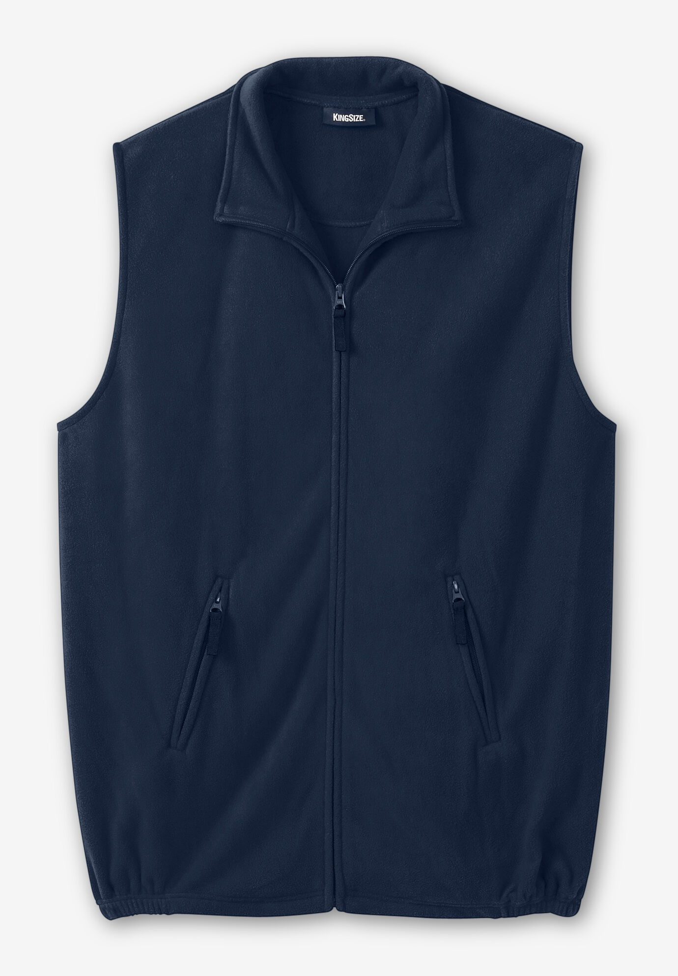 KingSize Mens Big & Tall Explorer Plush Fleece Zip Vest