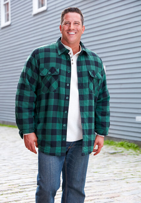 Flannel Sherpa Lined Shirt, , alternate image number null