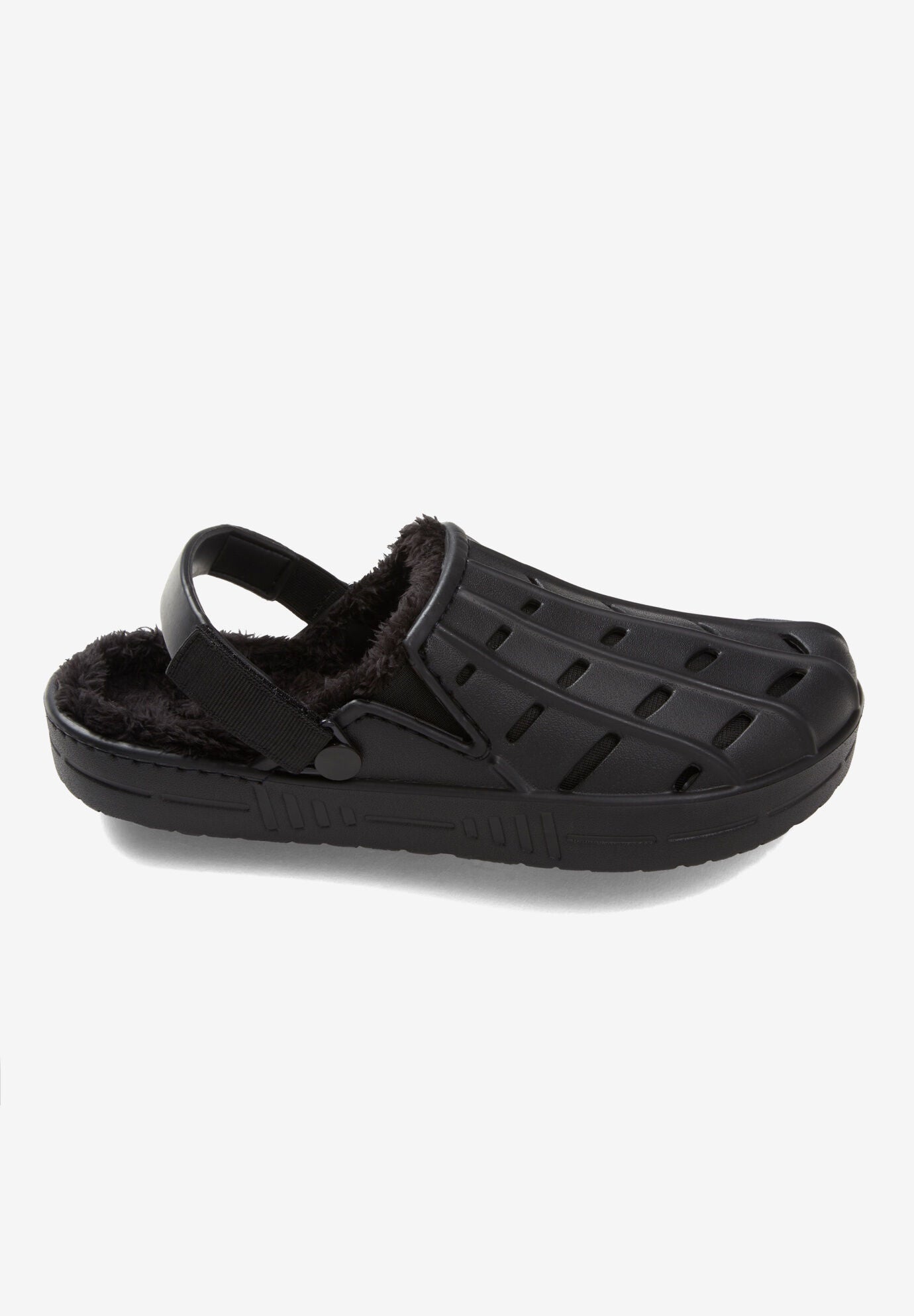 Fur-Lined Rubber Clogs | King Size