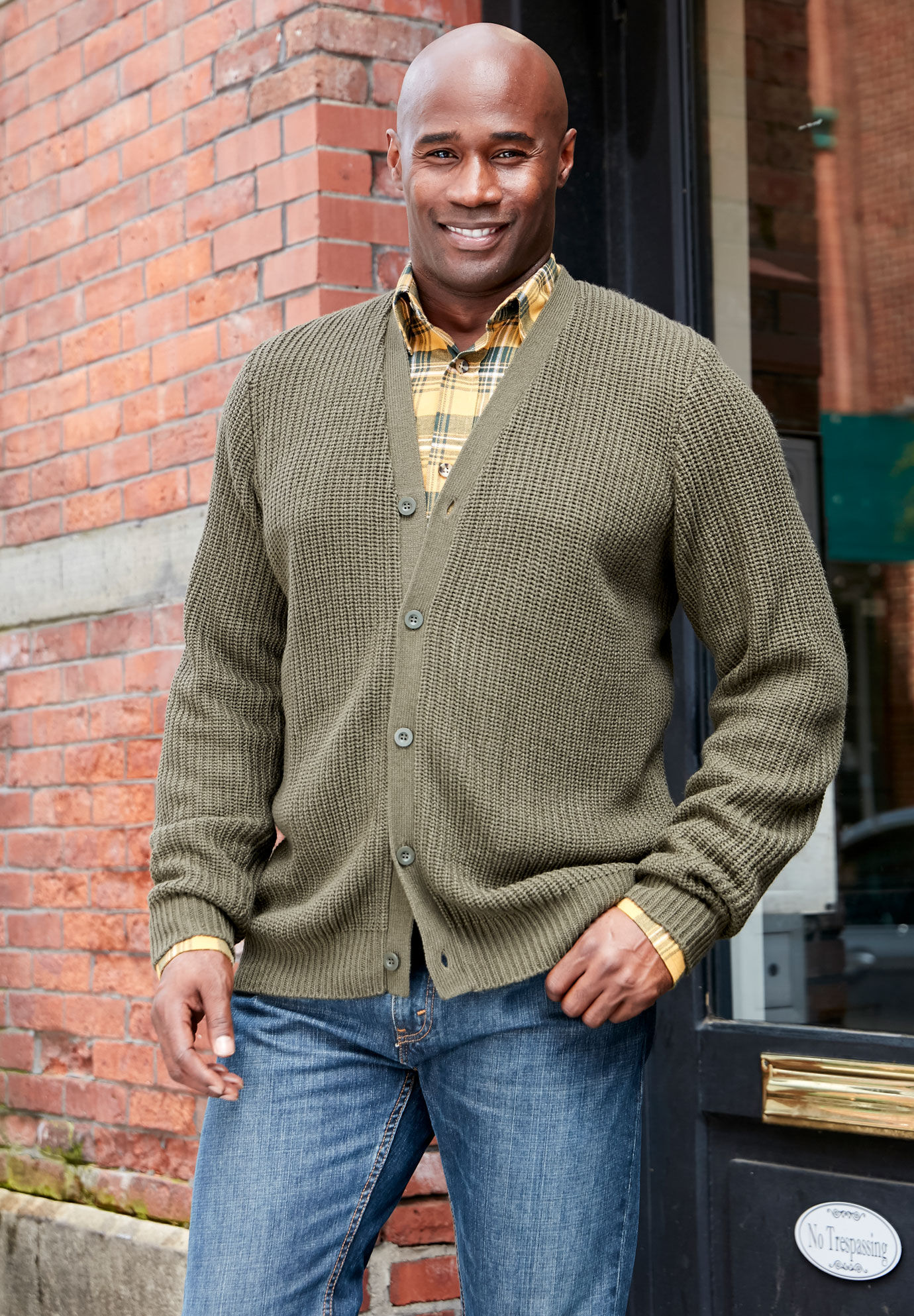 KingSize Men's Big & Tall Shaker Knit Crewneck Sweater 