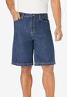 5 Pocket Denim Shorts by Liberty Blues®, STONEWASH, hi-res image number null