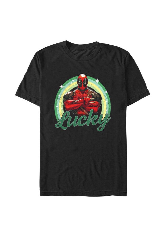 Lucky Deadpool Tops & Tees, BLACK, hi-res image number null