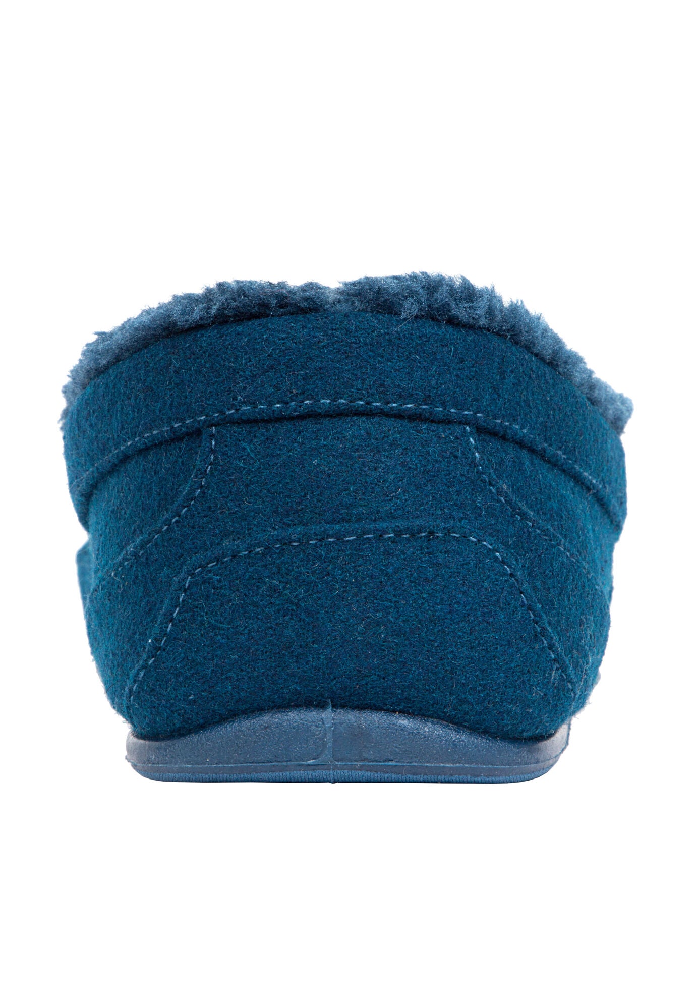 Spun Wool Moccasin Slippers, , on-hover image number 1