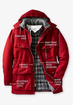 Big Tall Winter Coats Parkas For Men King Size