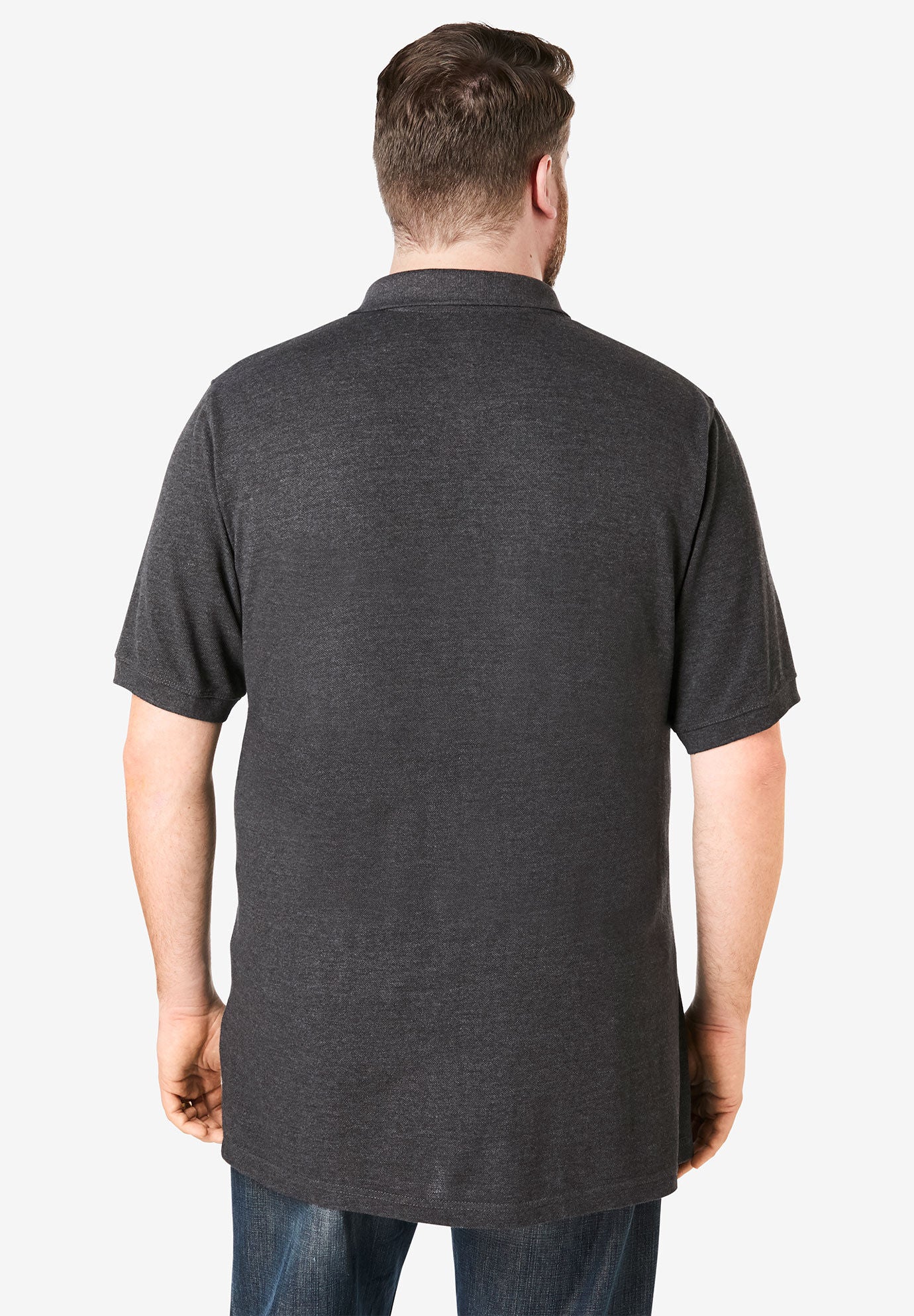 Longer-Length Piqué Polo Shirt | King Size