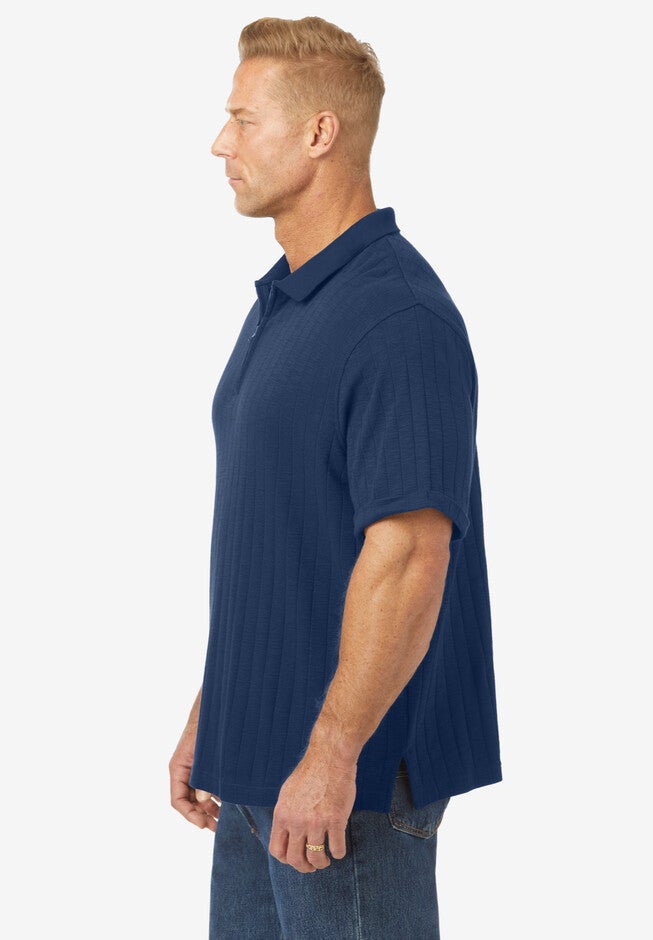 1/4 Zip drop needle polo, , alternate image number null