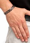 Black Ruthenium-Plated Curb-Link Bracelet 10", , alternate image number null