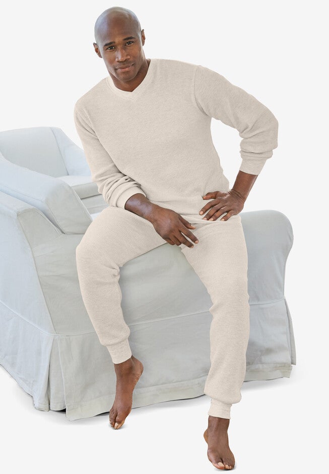 Heavyweight Thermal V-Neck Underwear Shirt, , on-hover image number null