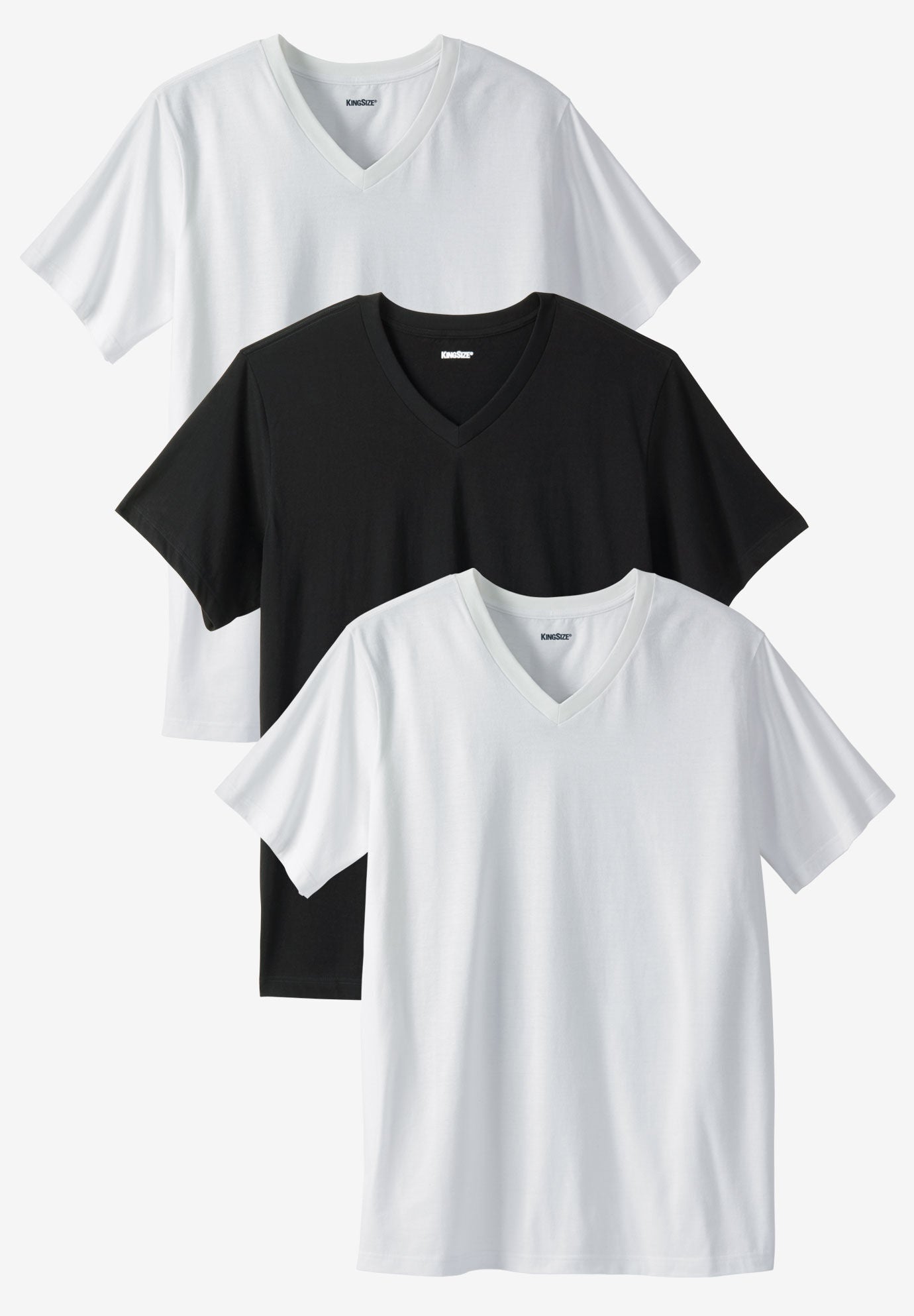 Cotton V-Neck Undershirt 3-Pack | King Size