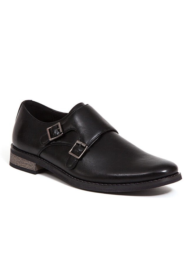 Deer Stags® Cyprus Monk Strap Shoes, BLACK, hi-res image number null