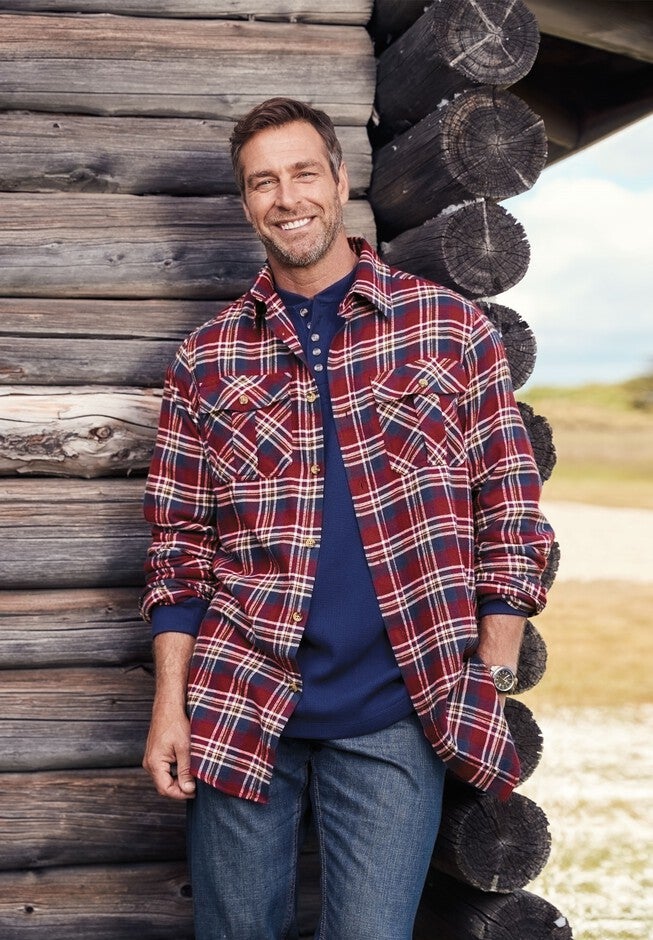 Plaid Flannel Shirt, , on-hover image number null