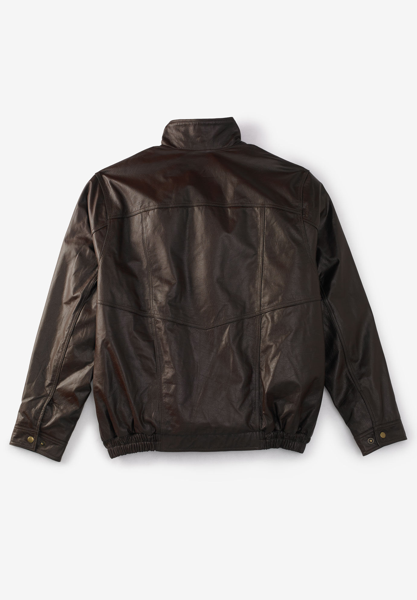 KingSize Men's Big & Tall Microsuede Bomber Jacket Leather Jacket