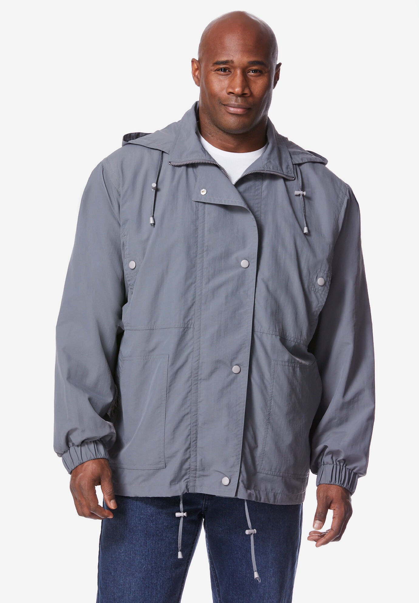 Fleece-lined Taslon&reg; Anorak, , alternate image number 2