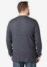 Waffle-Knit Thermal Henley Tee, , on-hover image number 1
