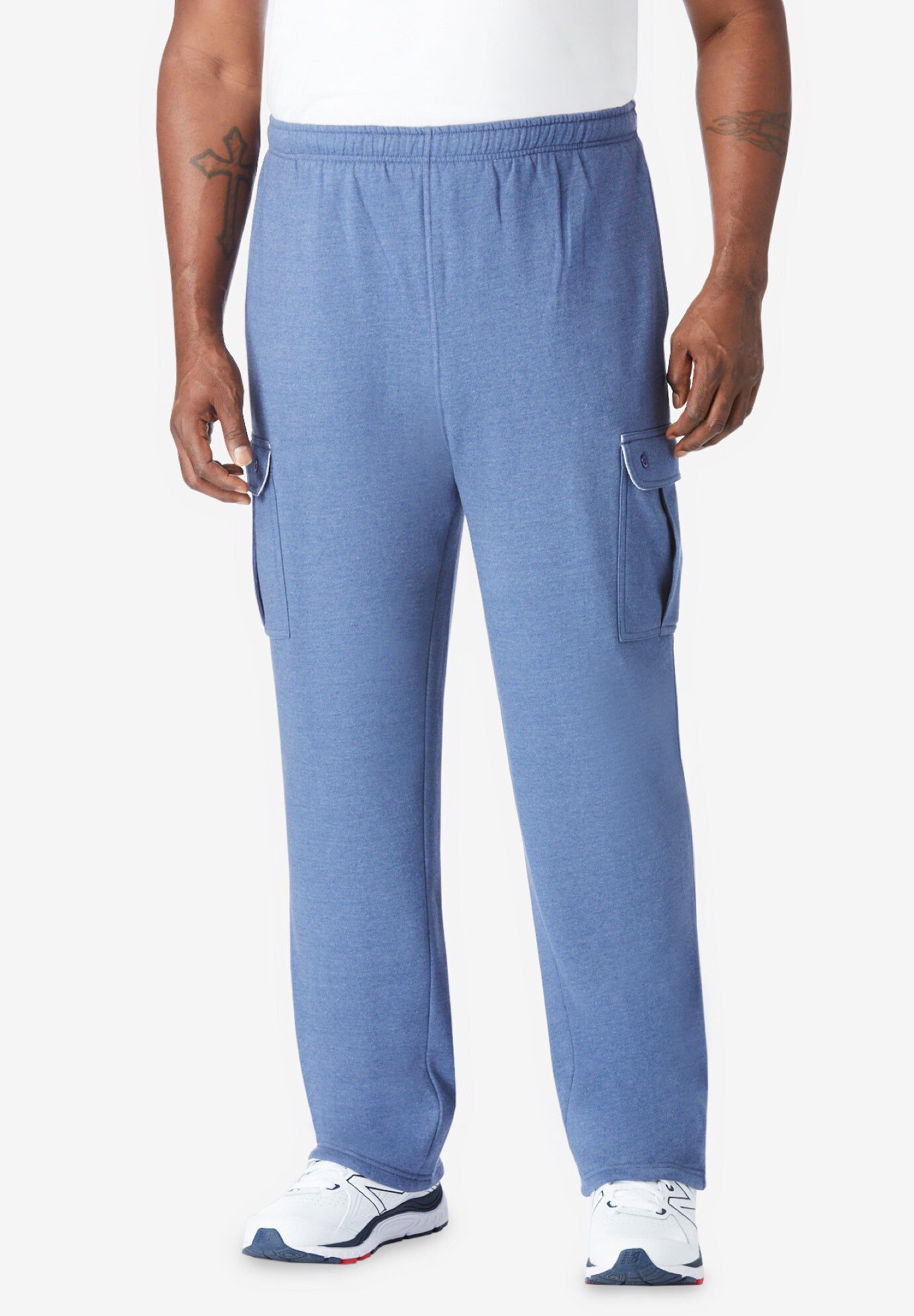 ThermalLined Cargo Pants with Pockets, Woods Camo King Size