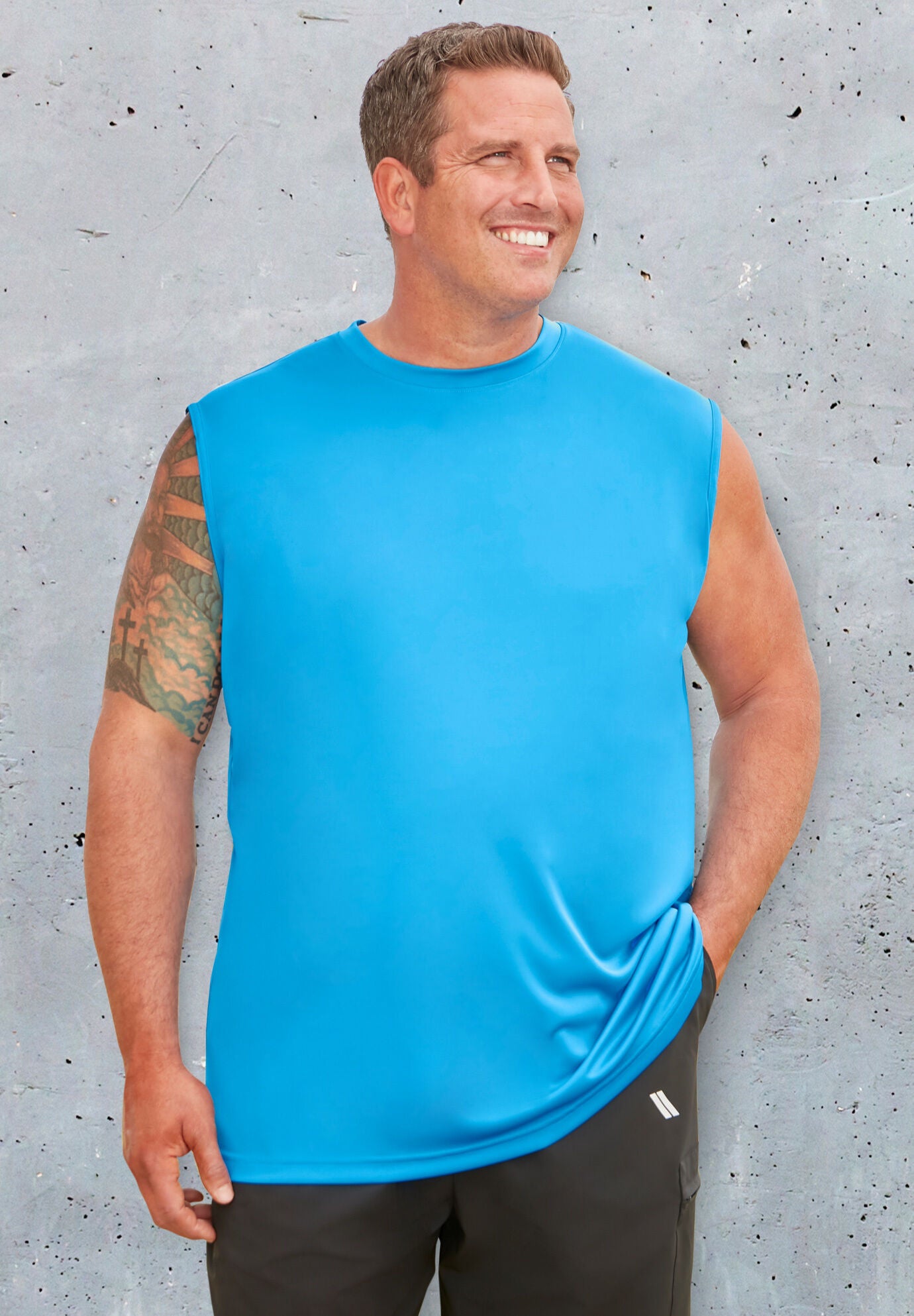 Moisture wicking muscle clearance shirts
